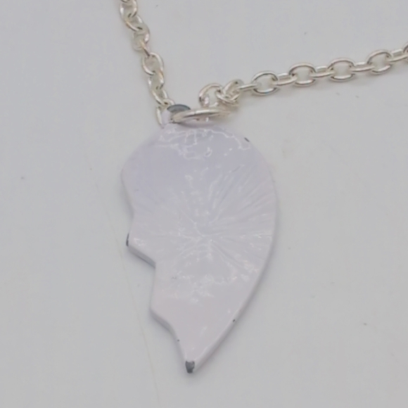 Colorful Best Friends Half Friendship Pendant Necklace 18in - Picture 4 of 5